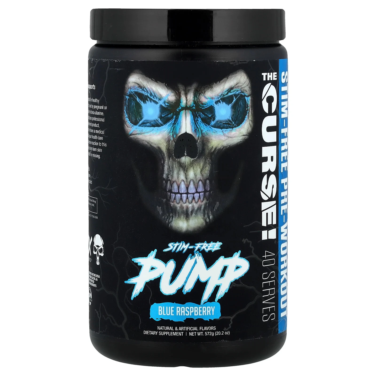 Stim-Free Pump, Pre-Workout, Blue Raspberry, 20.2 oz (572 g)