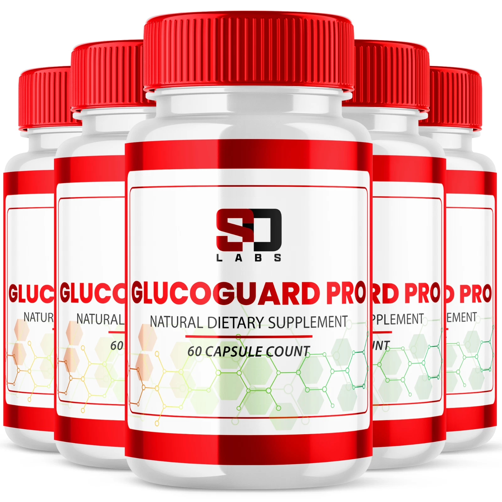 GlucoGuard Pro Pills - GlucoGuard Advanced Blood Health Support Formula (5 Pack)