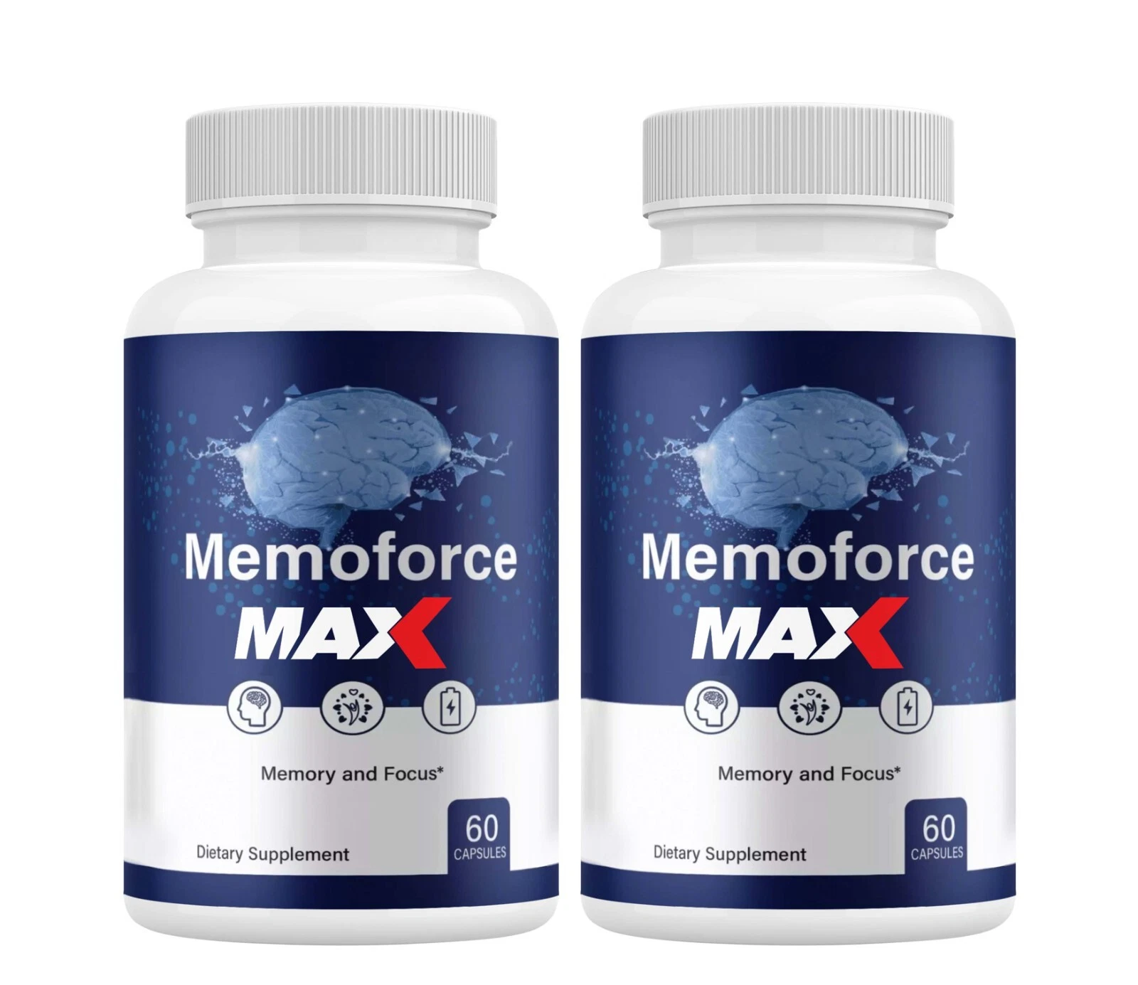 Memoforce MAX Brain Health for Memory, Cognitive Health & Wellness (2 Pack)