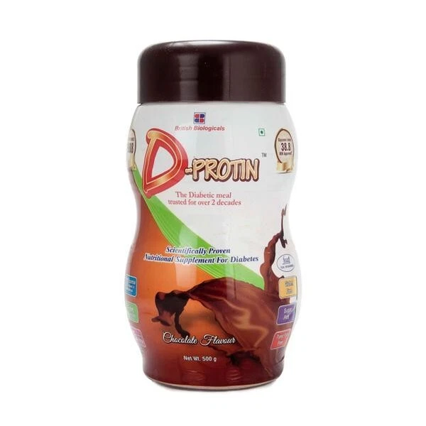 D-Protin Nutritional Supplement for Diabetics | Flavour Chocolate Powder -500 gm
