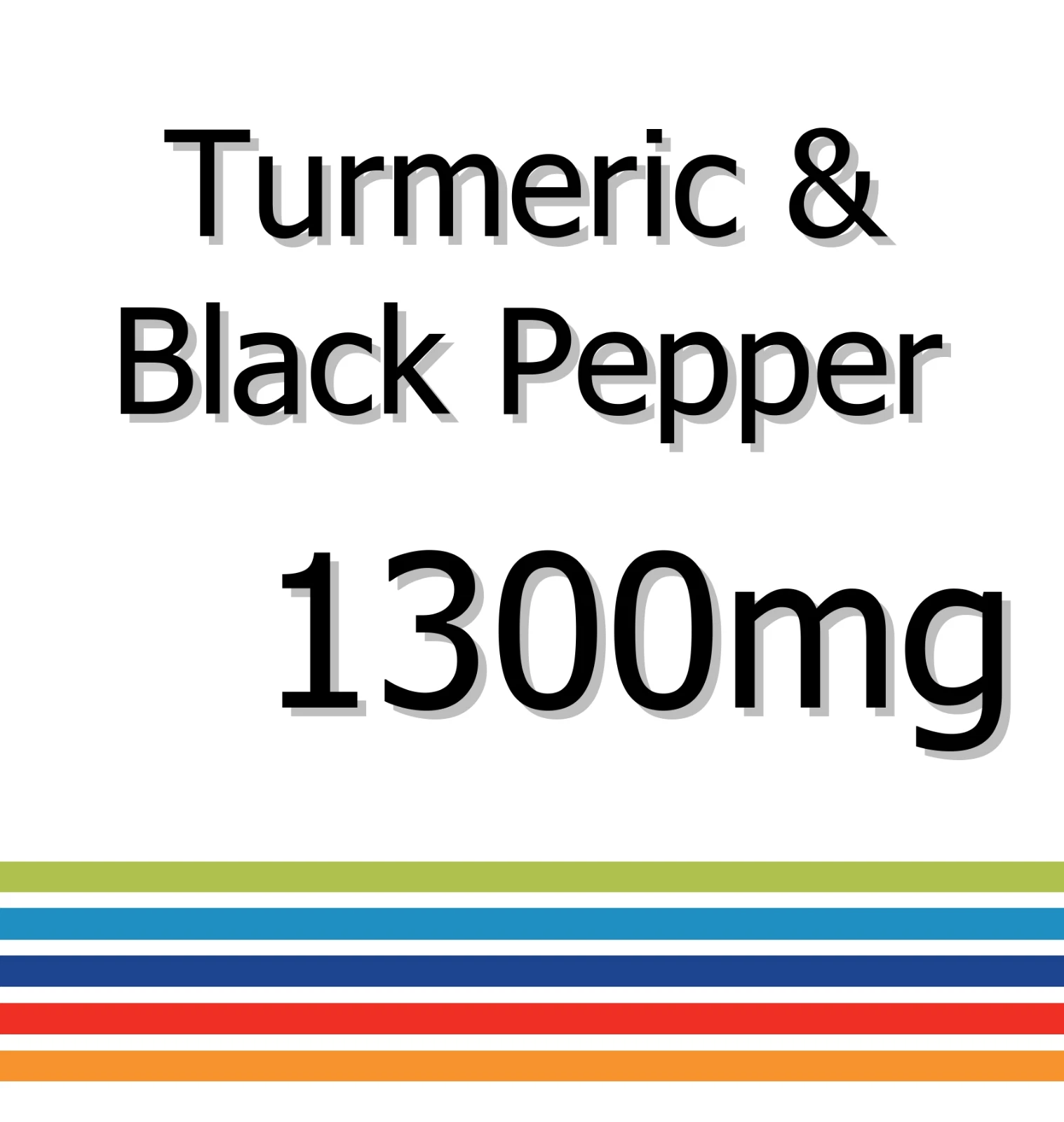 Turmeric Black Pepper 1300mg x 30 Tablets - Supports Brain Function