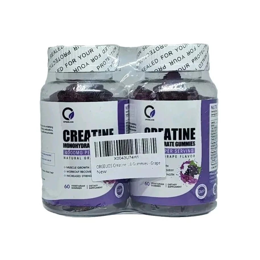 Orgeuos Creatine Monohydrate 120 Gummies Muscle Gaining Support 4000mg Exp 01/26