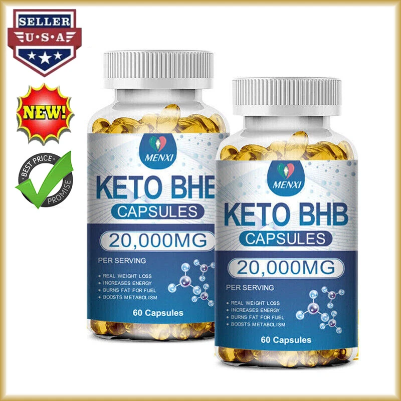 2 X KETO BHB 20000mg Diet Pills Ketone FAT BURNER Weight Loss Diet Pills Ketosis