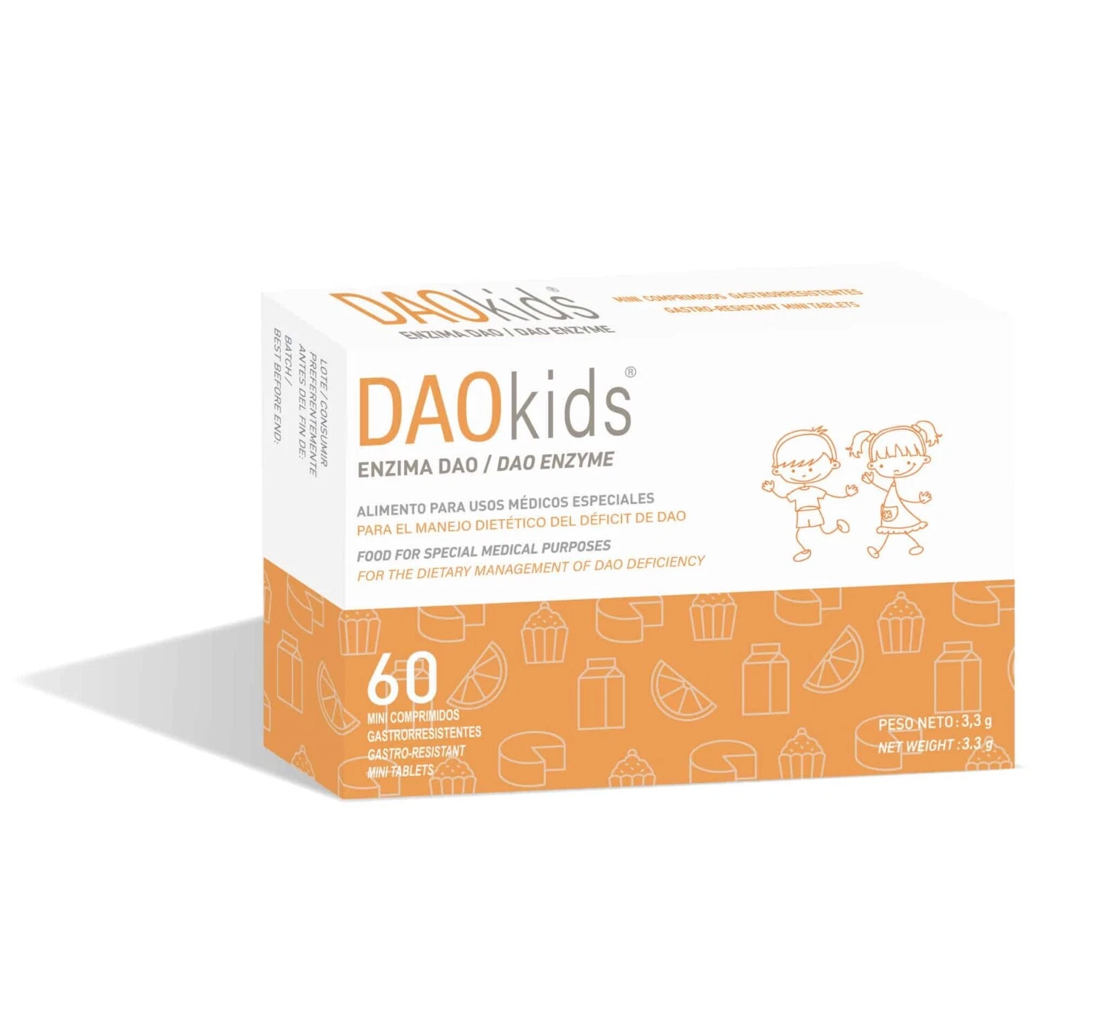 DAOKIDS DAOFOOD KIDS 60 TABLETS Diamine Oxidase DAO. Dao Deficiency.