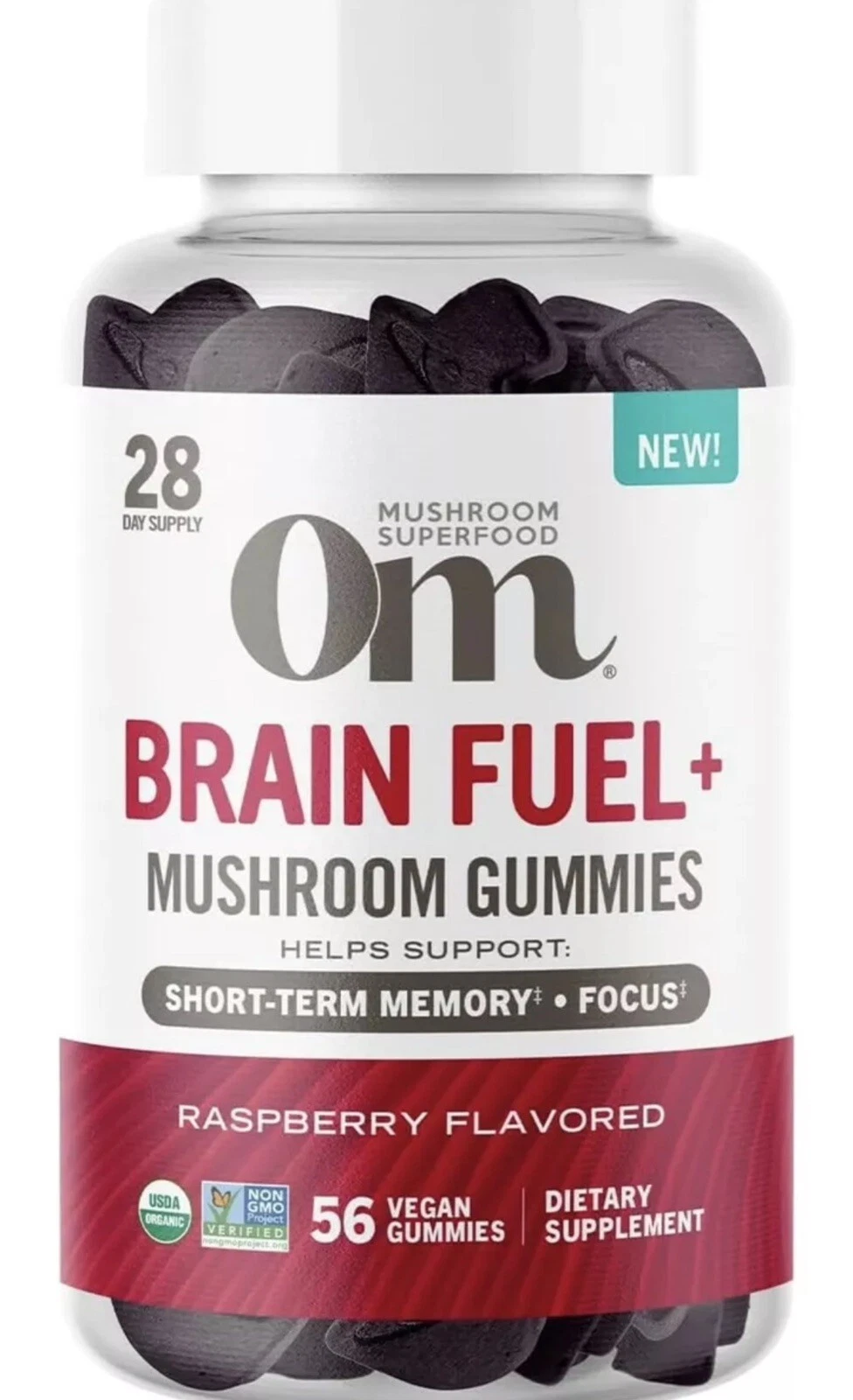 Om Mushroom Brain Fuel Organic 56 Gummies Ct