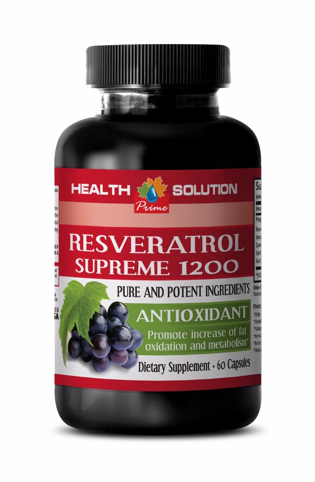 Resveratrol liquid-RESVERATROL SUPREME 1200 ANTIOXIDANT -Slow down the ageing 1B