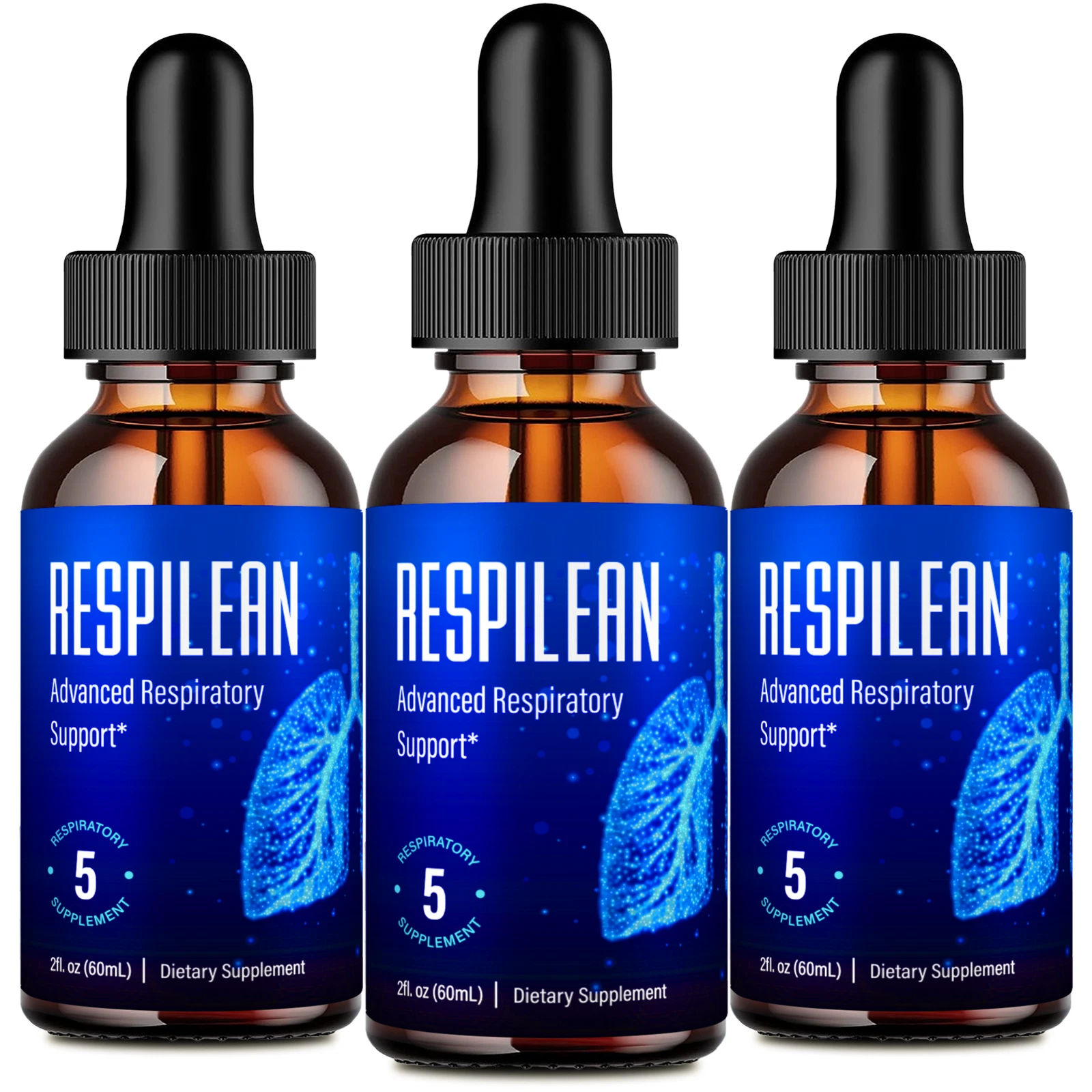 (3 Pack) Respilean Drops, Respilean Liquid Drops Support Blood Sugar & Pressure