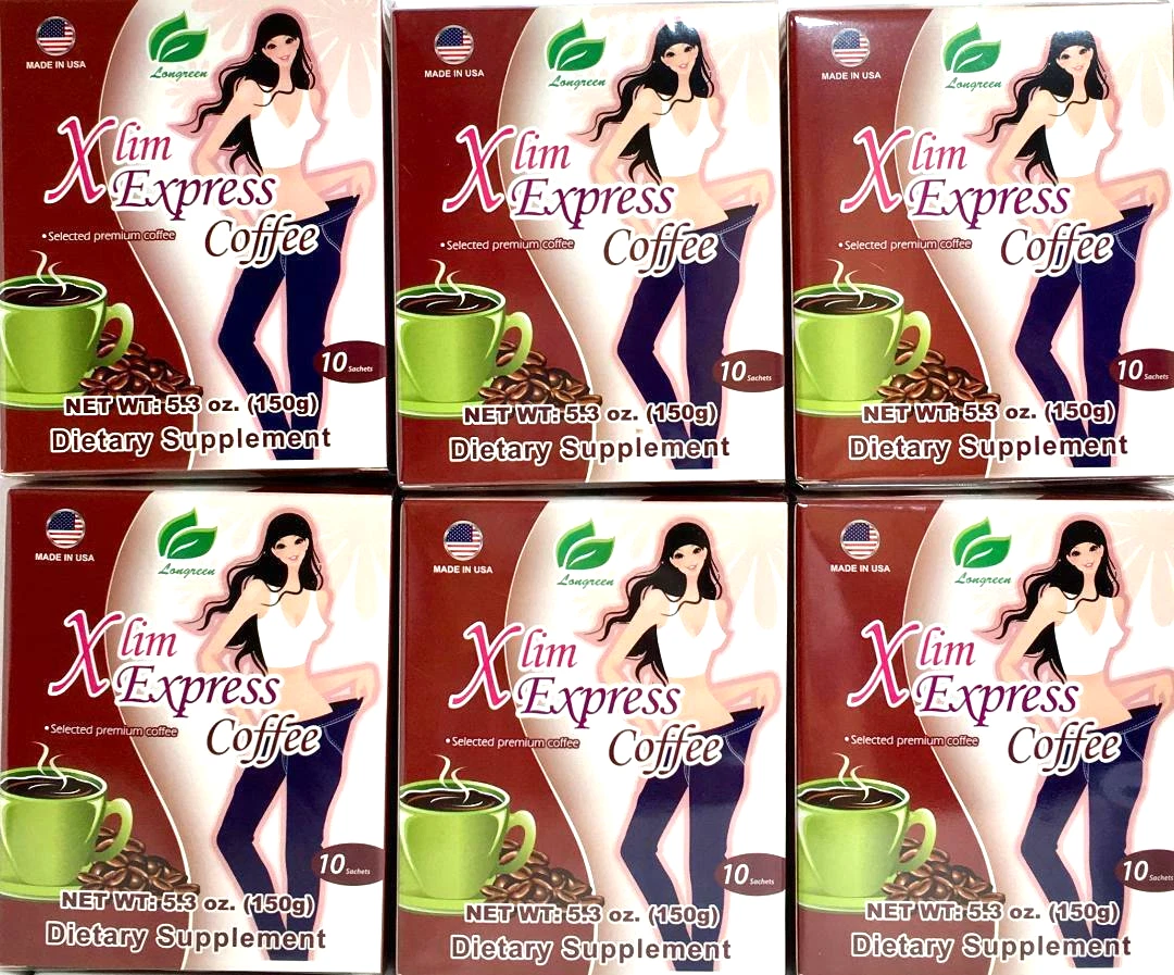 Longreen Xlim Express Selected Premium Coffee 10 Sachets ( Pack of 6 )~03/2028