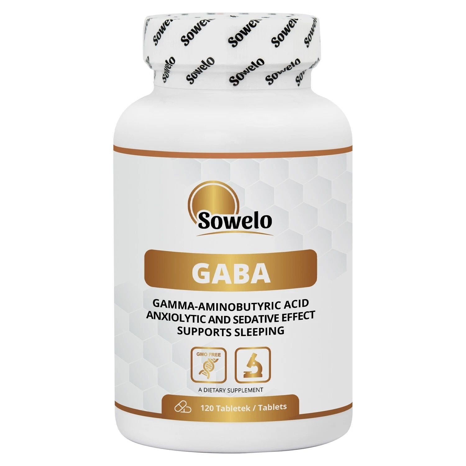 GABA 750mg Tablets – Gamma-Aminobutyric Acid for Relaxation & Sleep Aid – Sowelo