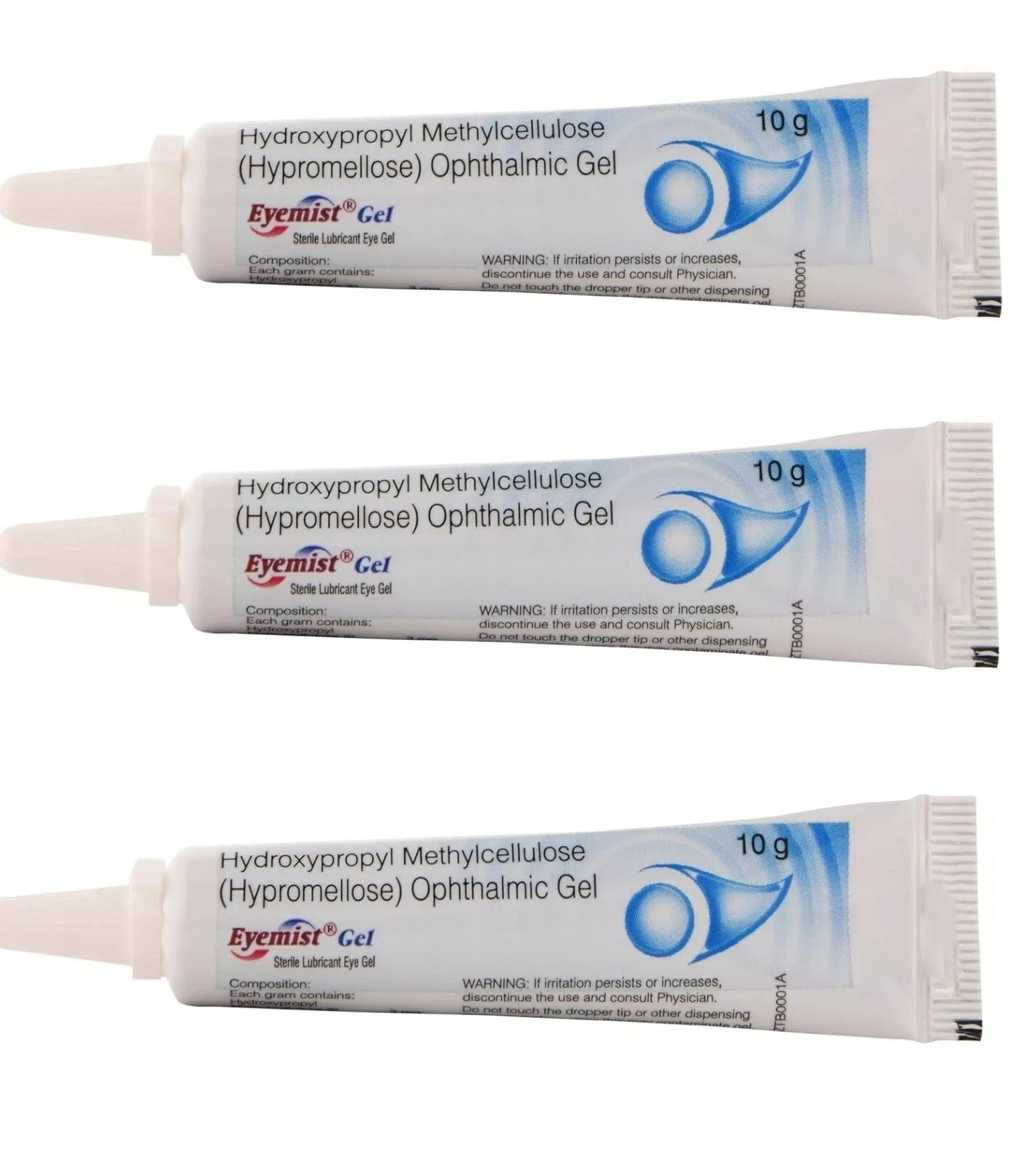 👁️ 3 Tubes Eyemist Gel 10g – Moisturizing Eye Gel for Dry Eye Relief 💦 2027 EX