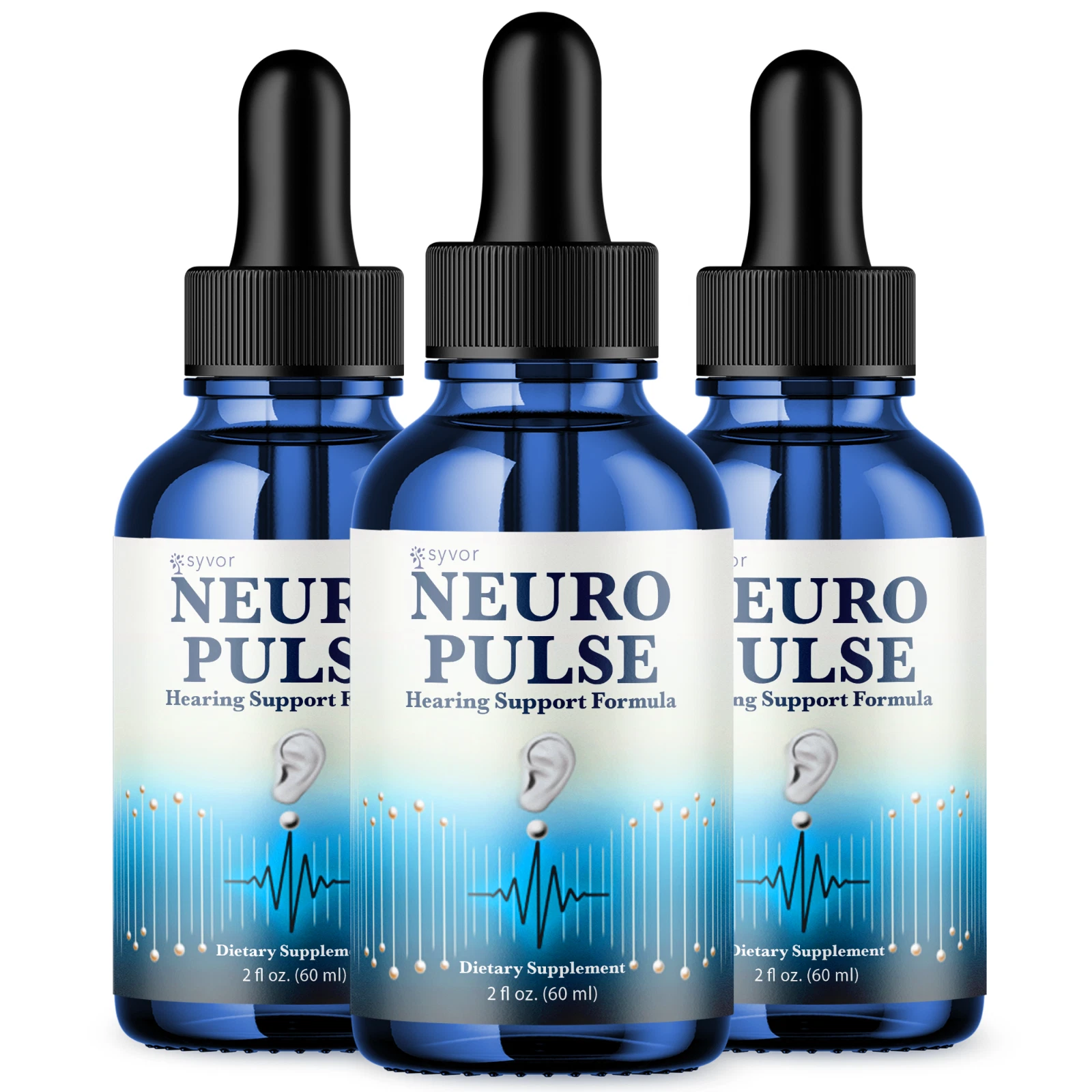 Neuro Pulse Ear Drops Supplement for Tinnitus Support, Ear Relief & Comfort 2oz
