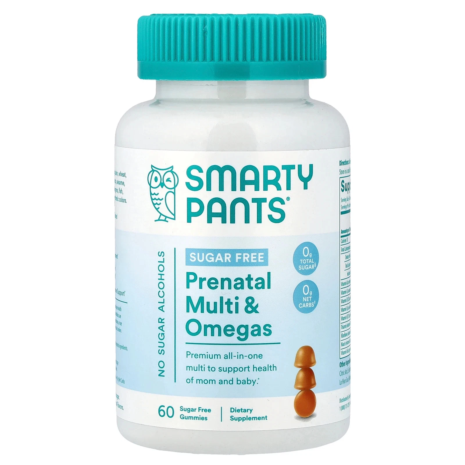 Prenatal Multi & Omegas, Sugar Free, Lemon, 60 Gummies