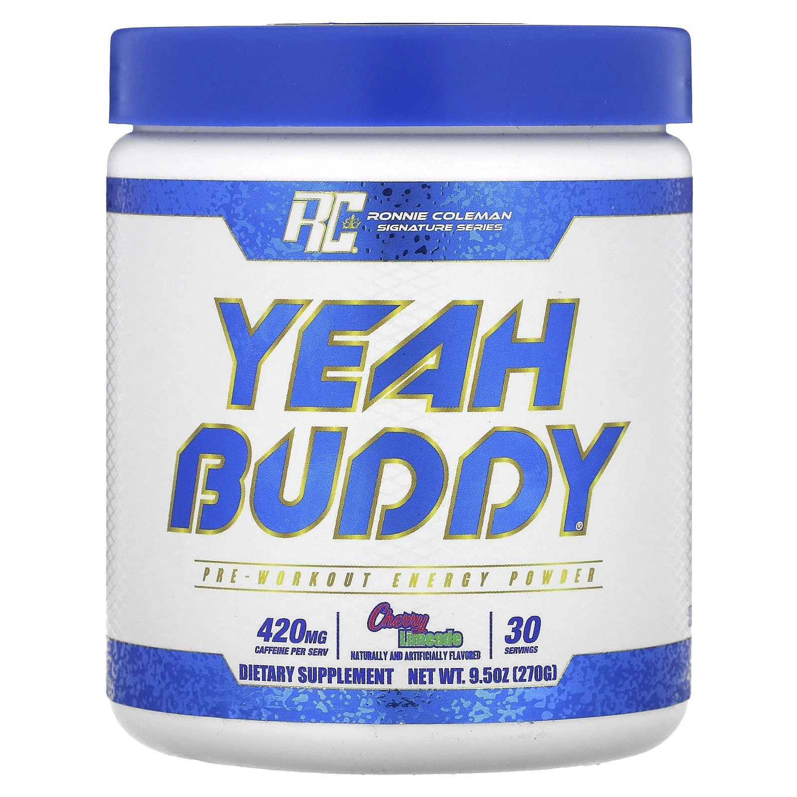 Signature Series, Yeah Buddy, Pre-Workout Energy Powder, Cherry Limeade, 9.5 oz