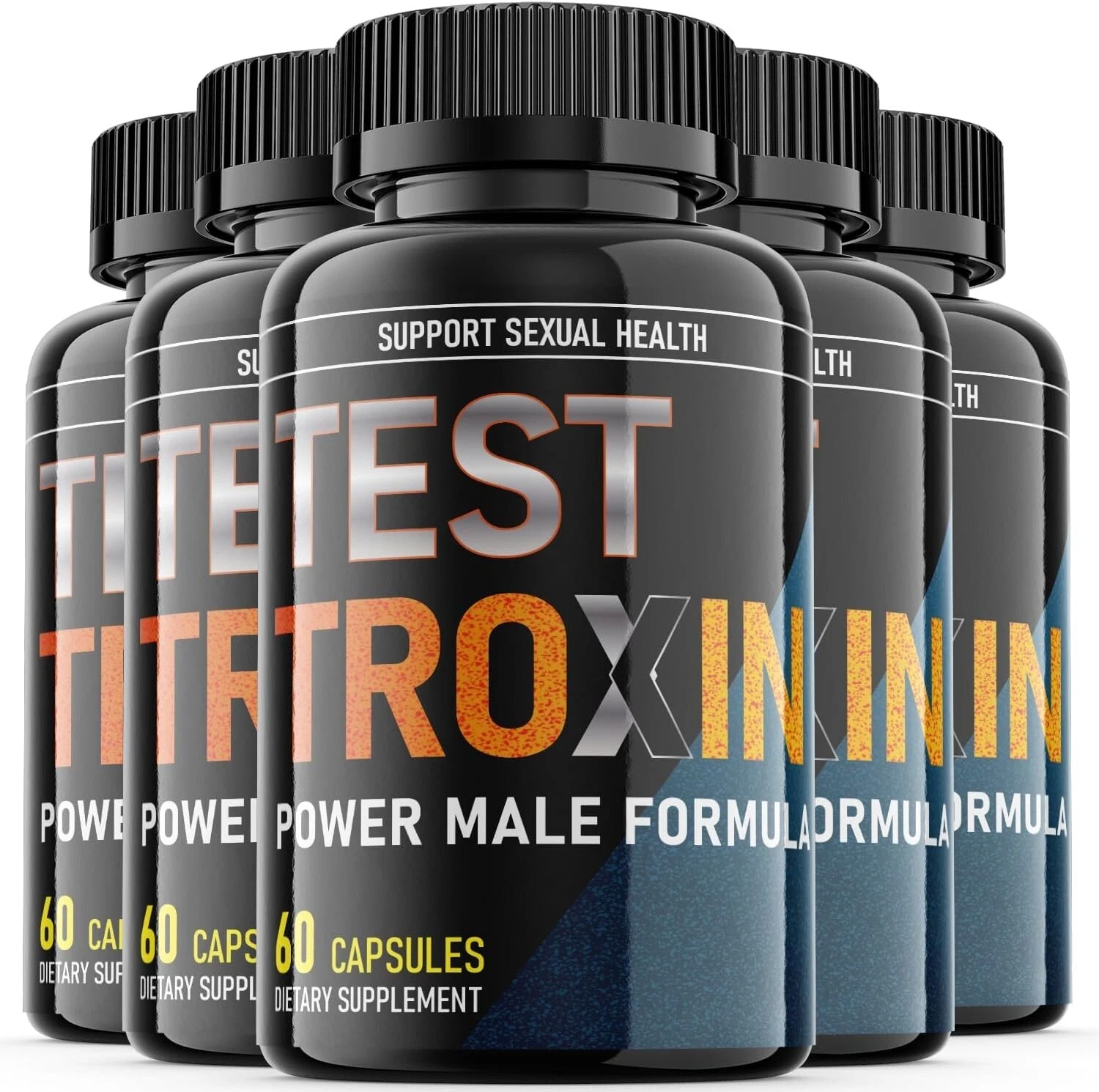 (5 Pack) TestTroxin Pills - Male Vitality Support Supplement - 300 Capsules