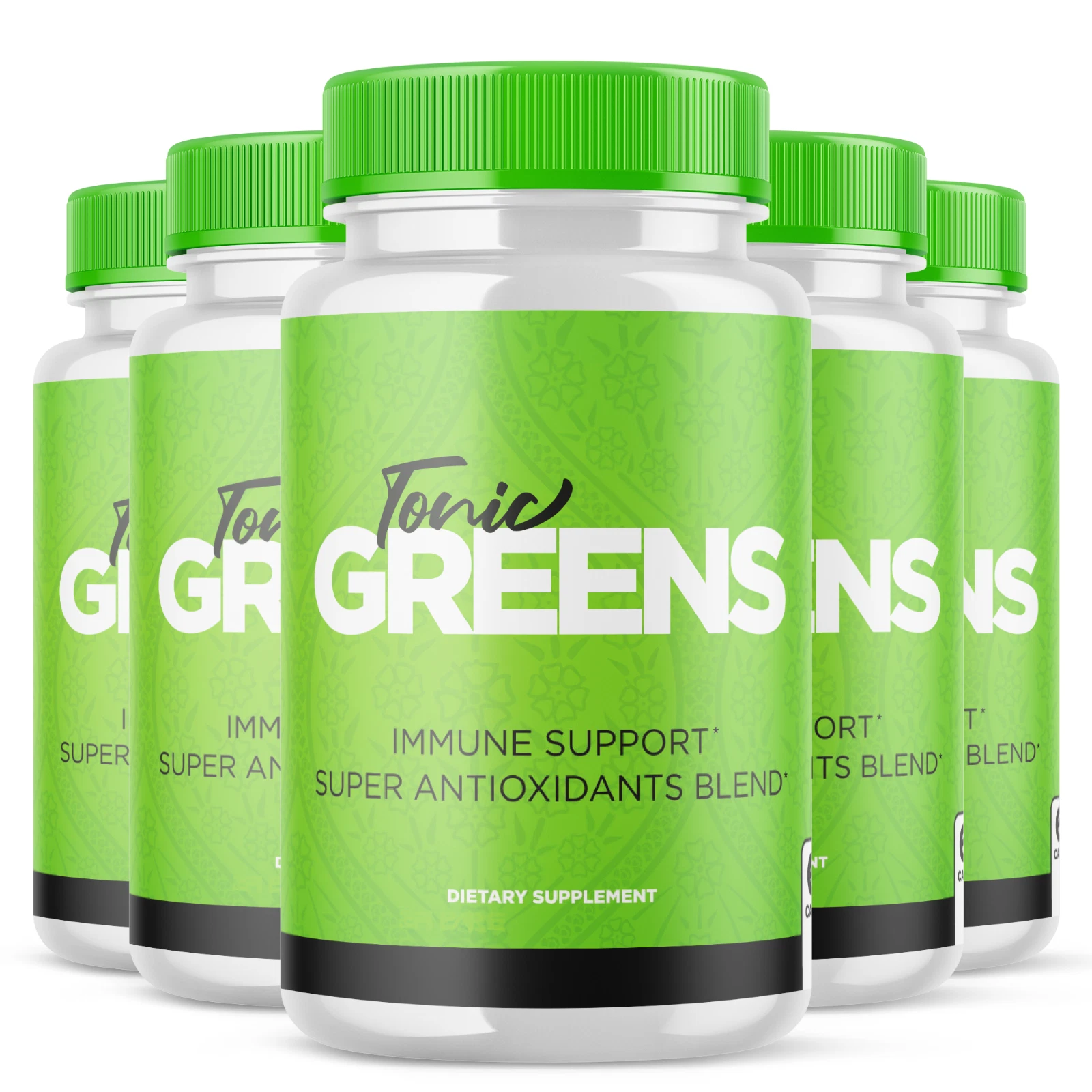 (5 Pack) Tonic Greens Pills, Tonic Greens Immune Support Pills (300 Capsules)