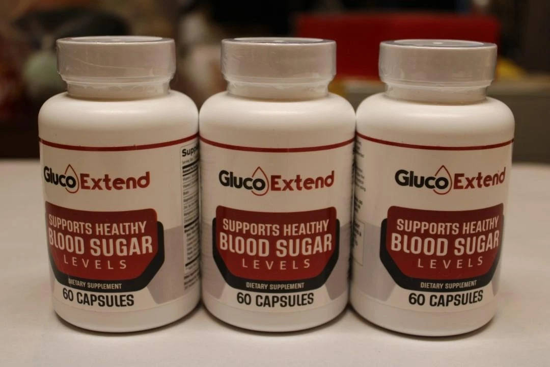 Lot of 3 Gluco Extend Healthy Blood Sugar Support 60 Cap 12/26 NEW