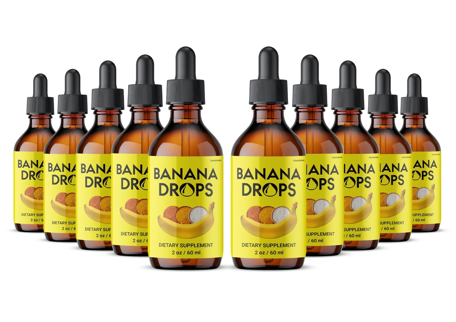 Banana Drops Advanced High Potency Formula, Liquid Supplement (10 Pack)