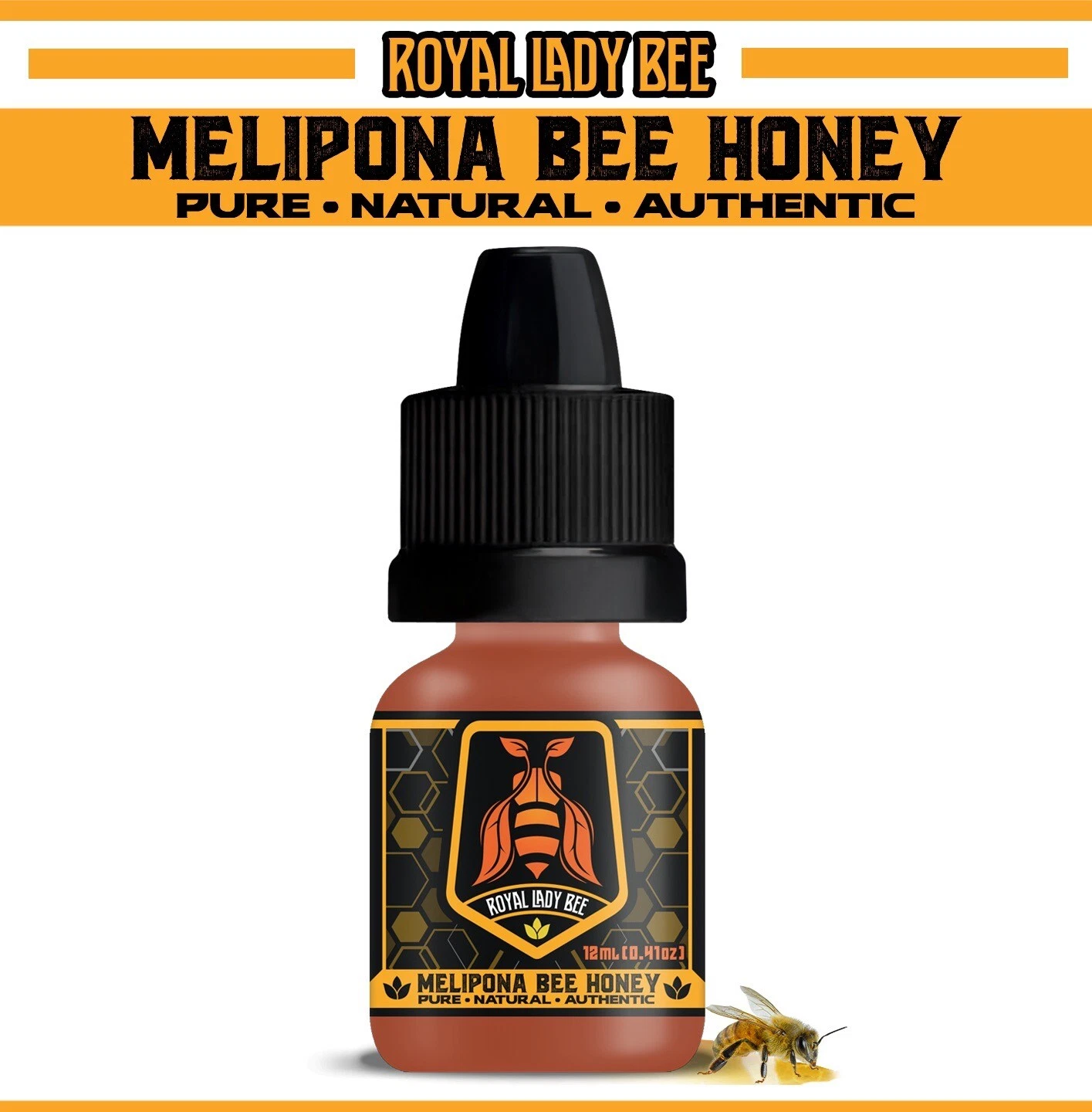 MELIPONA HONEY DROPS, MIEL GOTAS, 12mL, AUTHENTIC, PURE, ORIGINAL FROM MEXICO