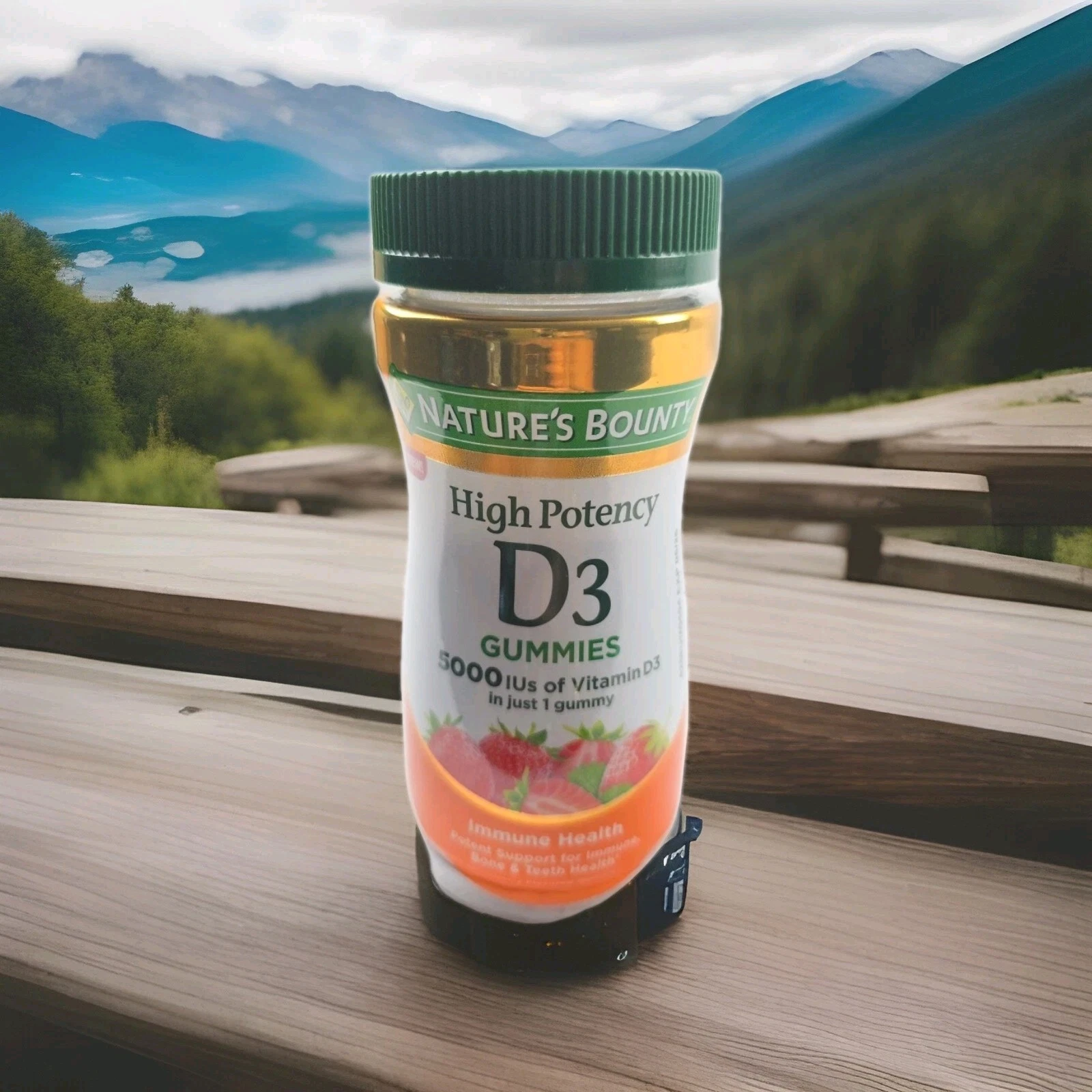 NATURE'S BOUNTY VITAMIN D3 5000IU HIGH POTENCY GUMMY 60CT