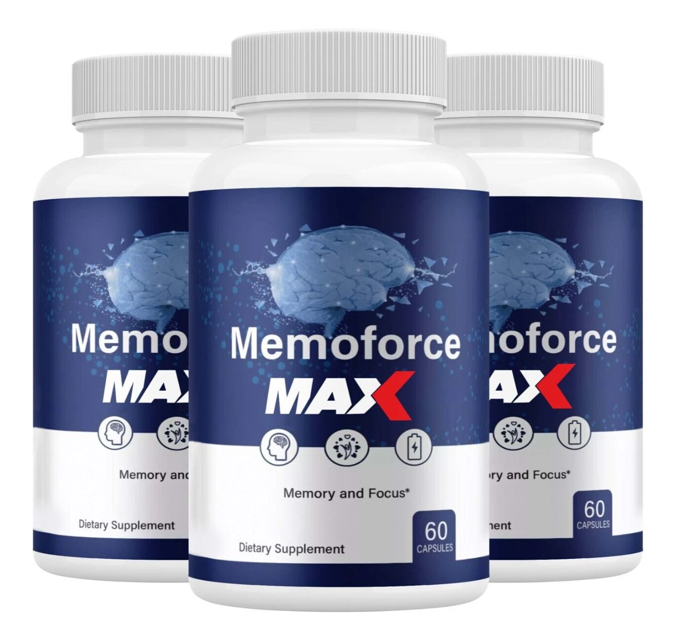Memoforce MAX Brain Health for Memory, Cognitive Health & Wellness (3 Pack)