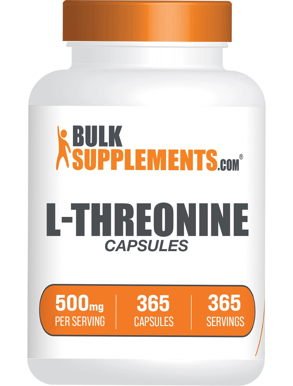 BulkSupplements L-Threonine Capsules - 500mg per Serving