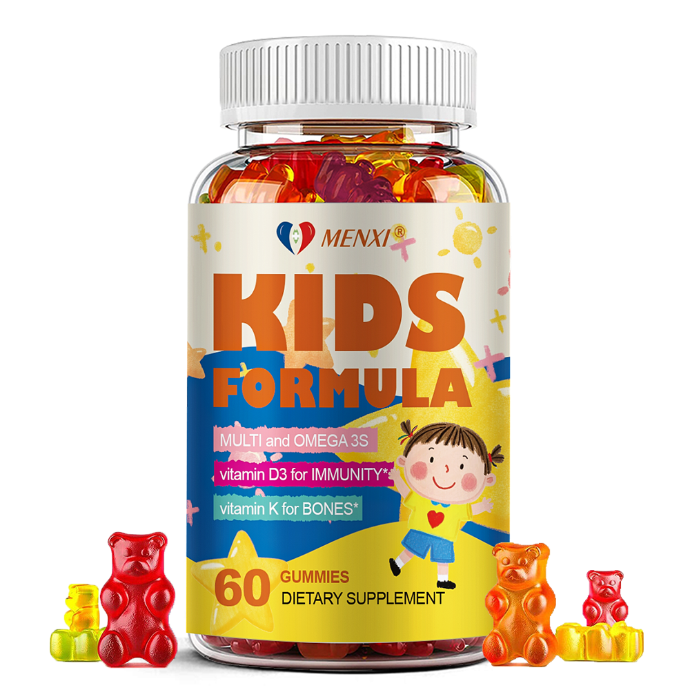 Kids Formula 60 Gummies with Omega 3 Fish Oil（EPA & DHA)- Boost Immunity