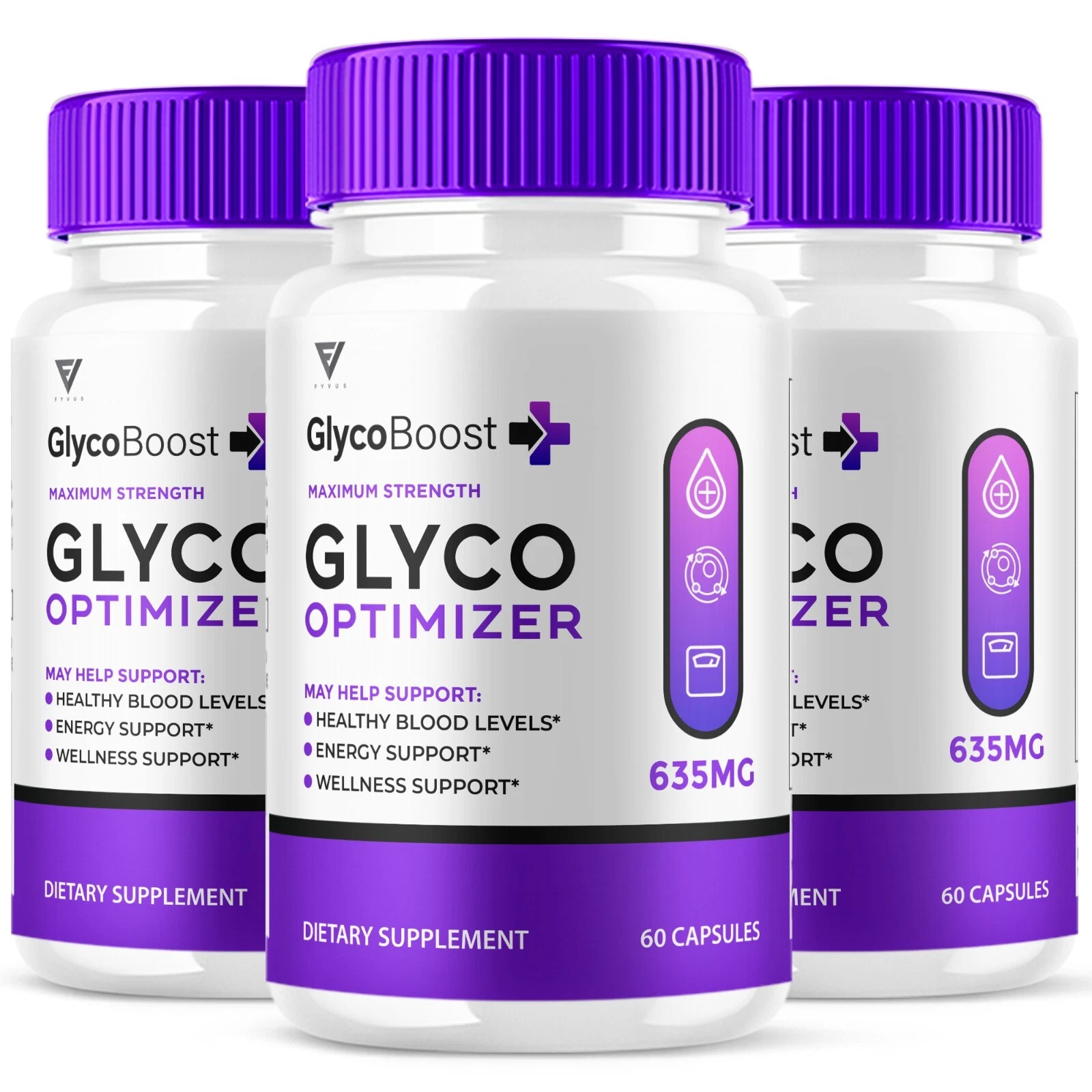 (3 Pack) GlycoBoost Glyco Optimizer Supplement Glyco Boost Pills (180 Capsules)