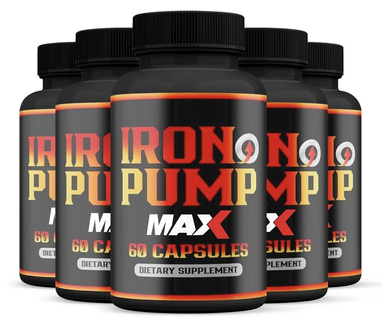 Iron Pump MAX Extra Strength Advanced Formula Supplements - Pack 5