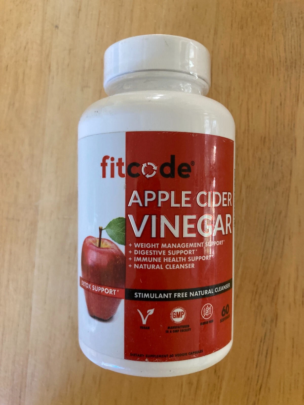 Fitcode APPLE CIDER VINEGAR ACV 60 Capsules Weight Loss Fat Burner Diet Pills