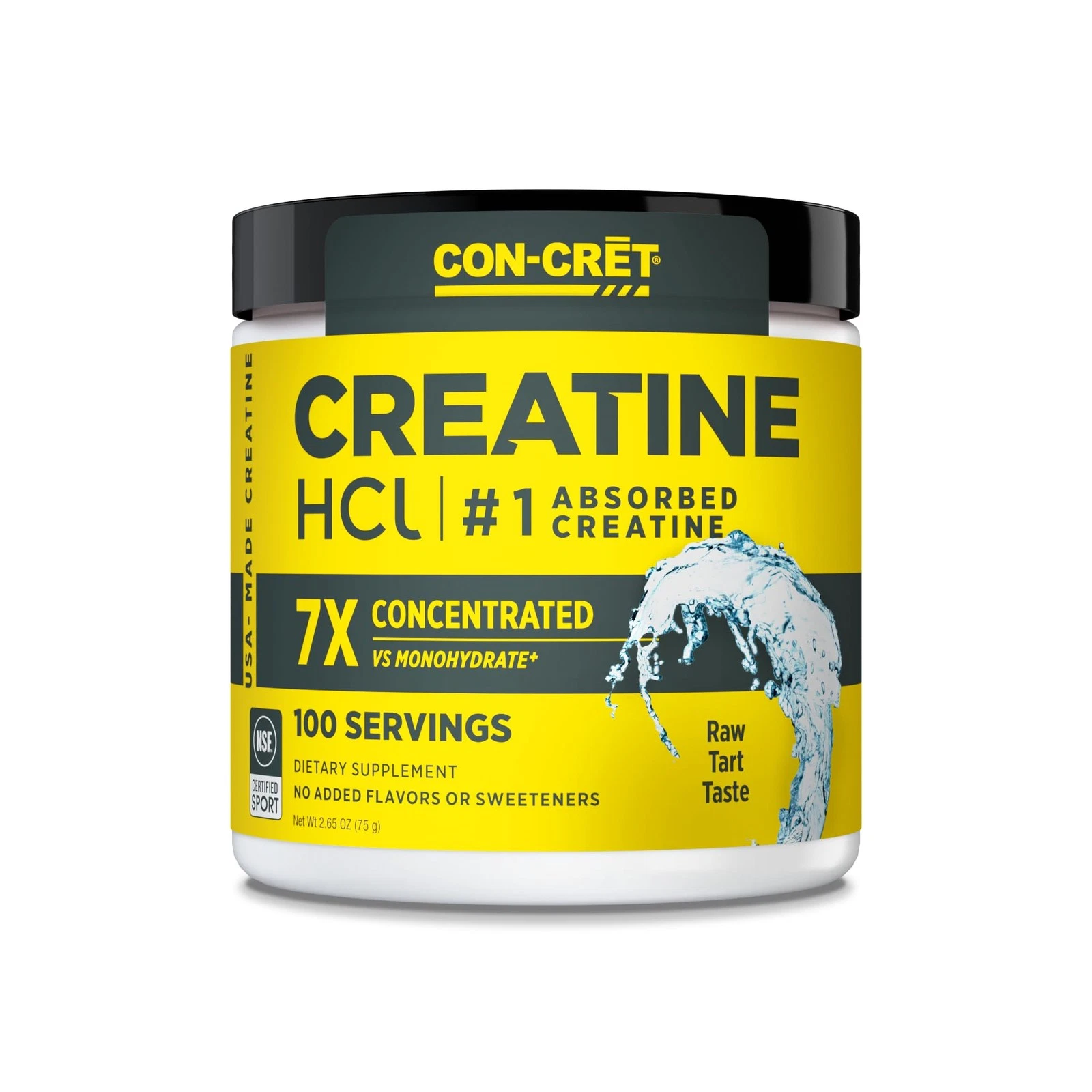 CON-CRET Creatine HCl Powder | Muscle Cognitive Cellular Energy Support | No ...