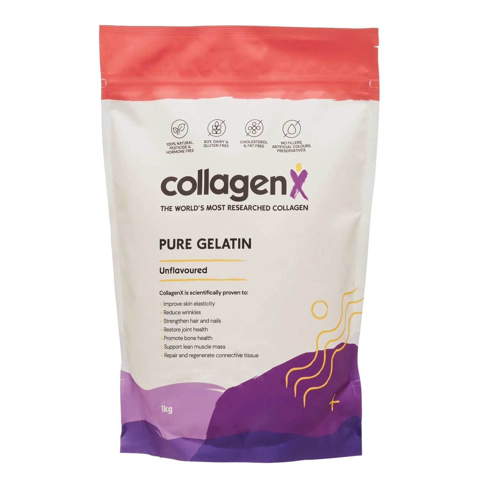 Gelatin 100% Pure Bovine Grass Fed 1kg, Australian owned & trusted