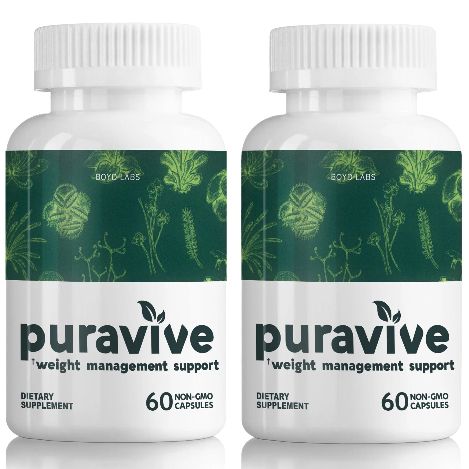(2 Pack) Puravive Weight Loss Supplement - 120 Capsules - New & Sealed