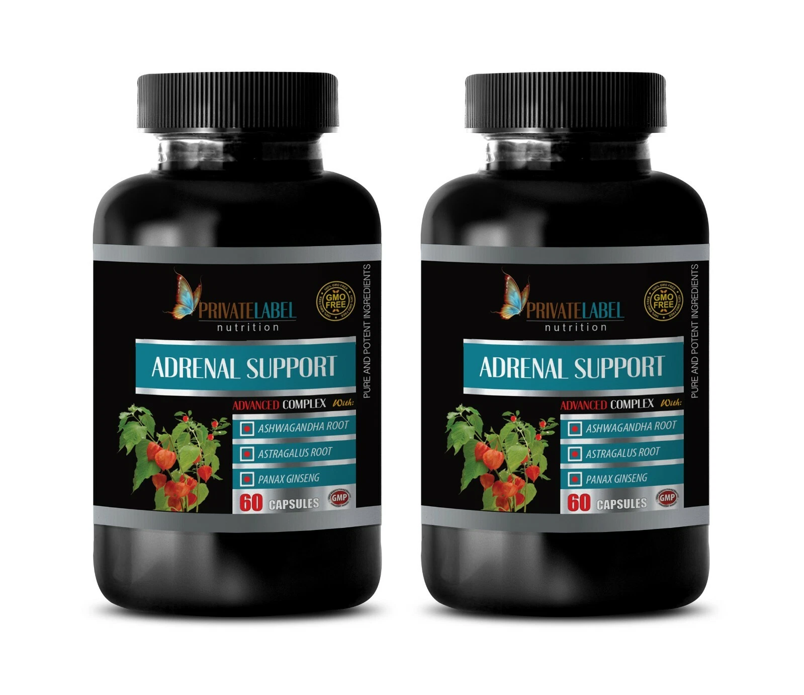 energy boost capsules - ADRENAL SUPPORT - brain enhancement 2 BOTTLE