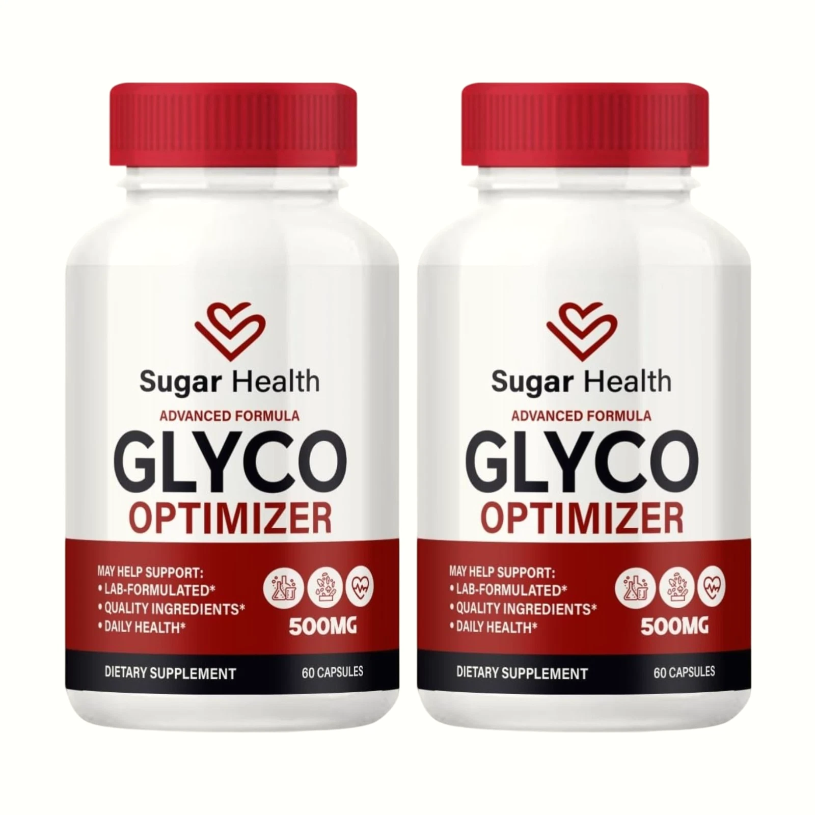 2-Pack Sugar Health Glyco Optimizer Supports Blood Pressure & Health (120 Caps)