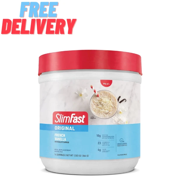 SlimFast Original Meal Replacement Shake Powder ,12.83 oz, 14 servings