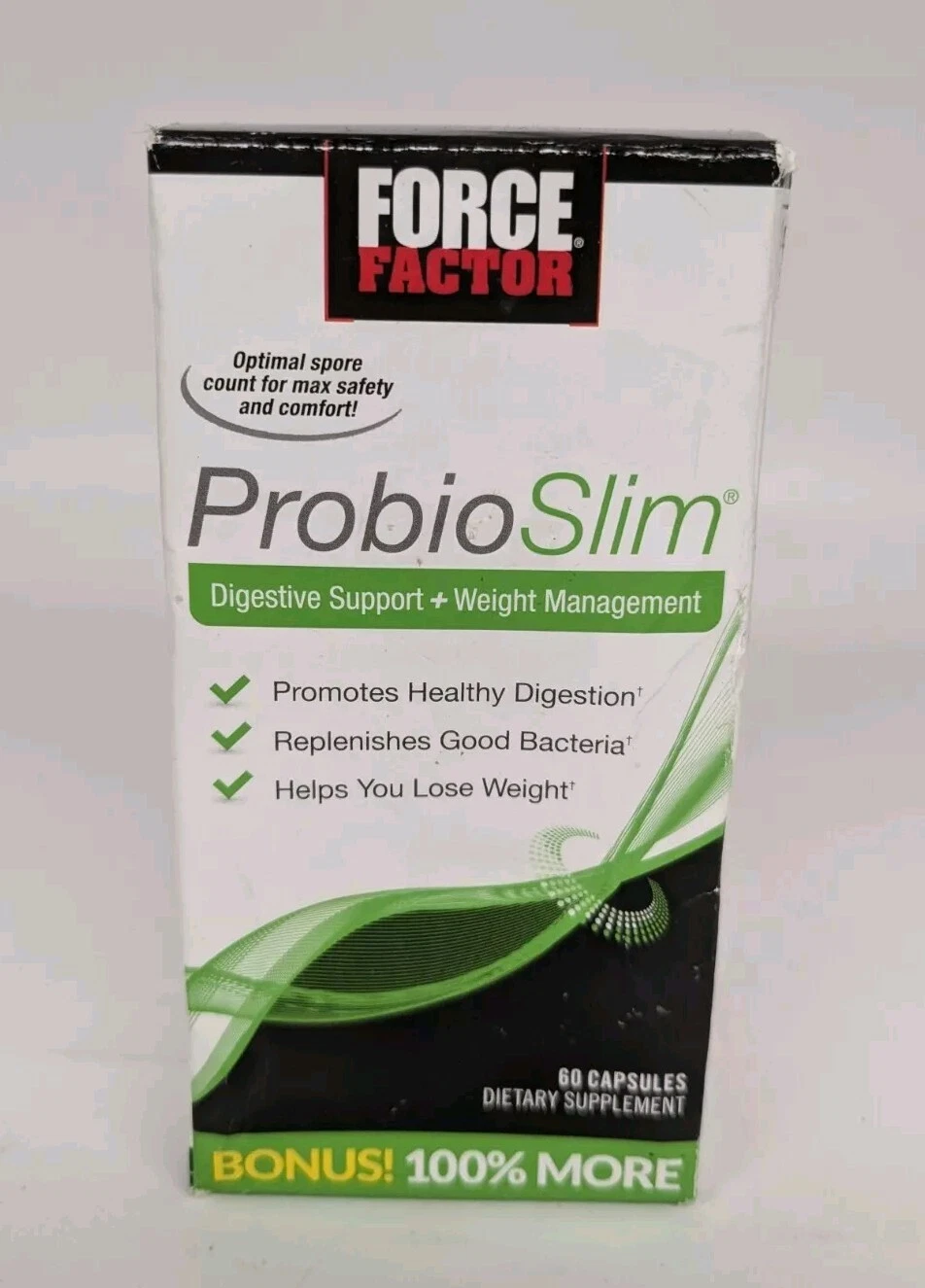 Force Factor ProbioSlim Probiotic Supplement 60 Caps Expires:08/2025