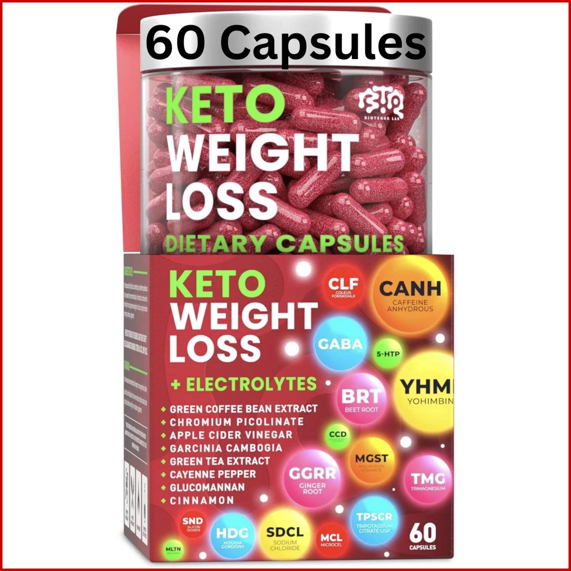 Keto Weight Loss Diet Pills, Natural Appetite Suppressant Fat Burner Apple Cider