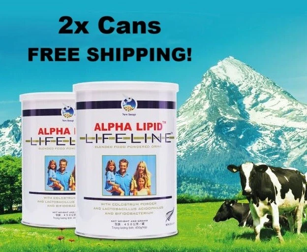 NEW! 2x ALPHA LIPID Lifeline Colostrum Powder Cans FREE SHIPPING