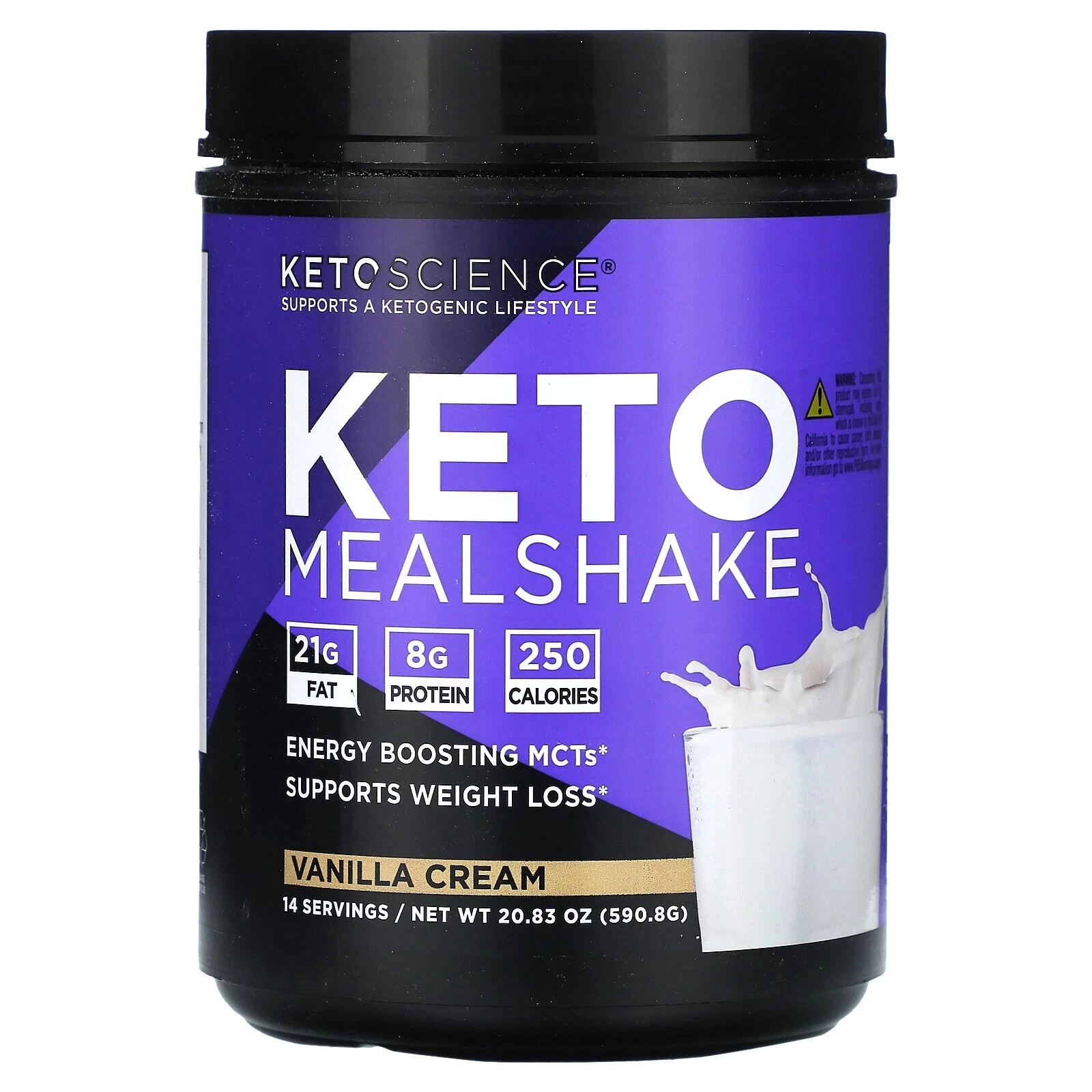 Keto MealShake, Vanilla Cream, 20.83 oz (590.8 g)