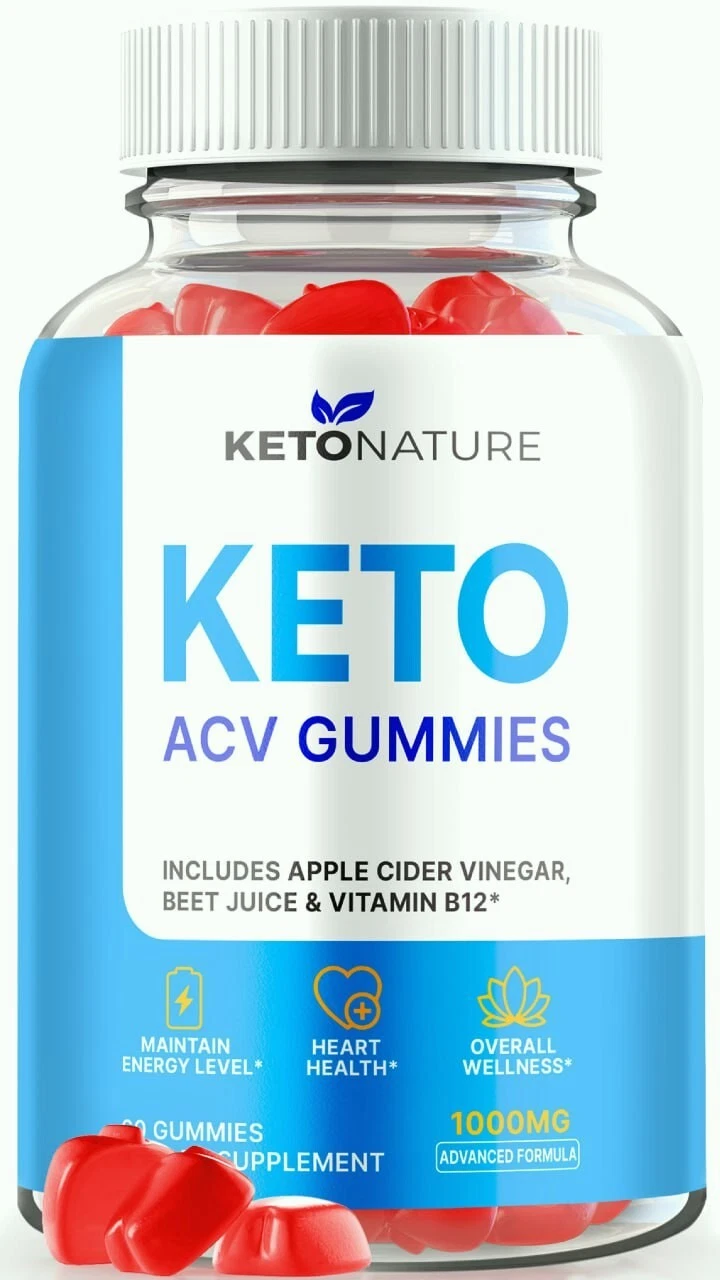KetoNature Keto + ACV Gummies, Keto Nature for Advanced Weight Loss 60ct
