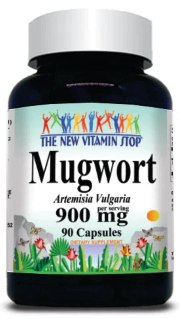 Mugwort 900mg 90 Caps Artemisia vulgaria Made in the USA
