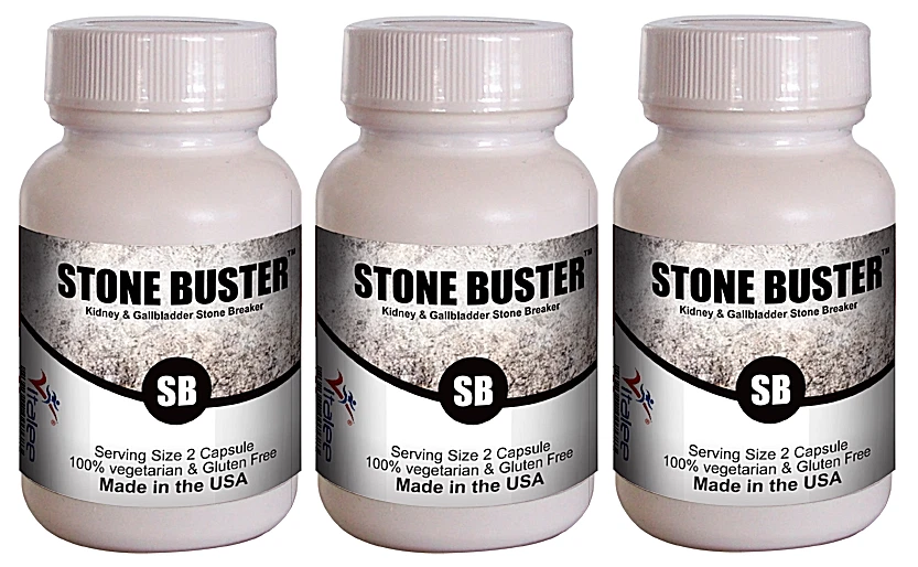 Stone Buster-Kidney/Gallbladder Relief Economy Pack Supplement (3X60 caps)