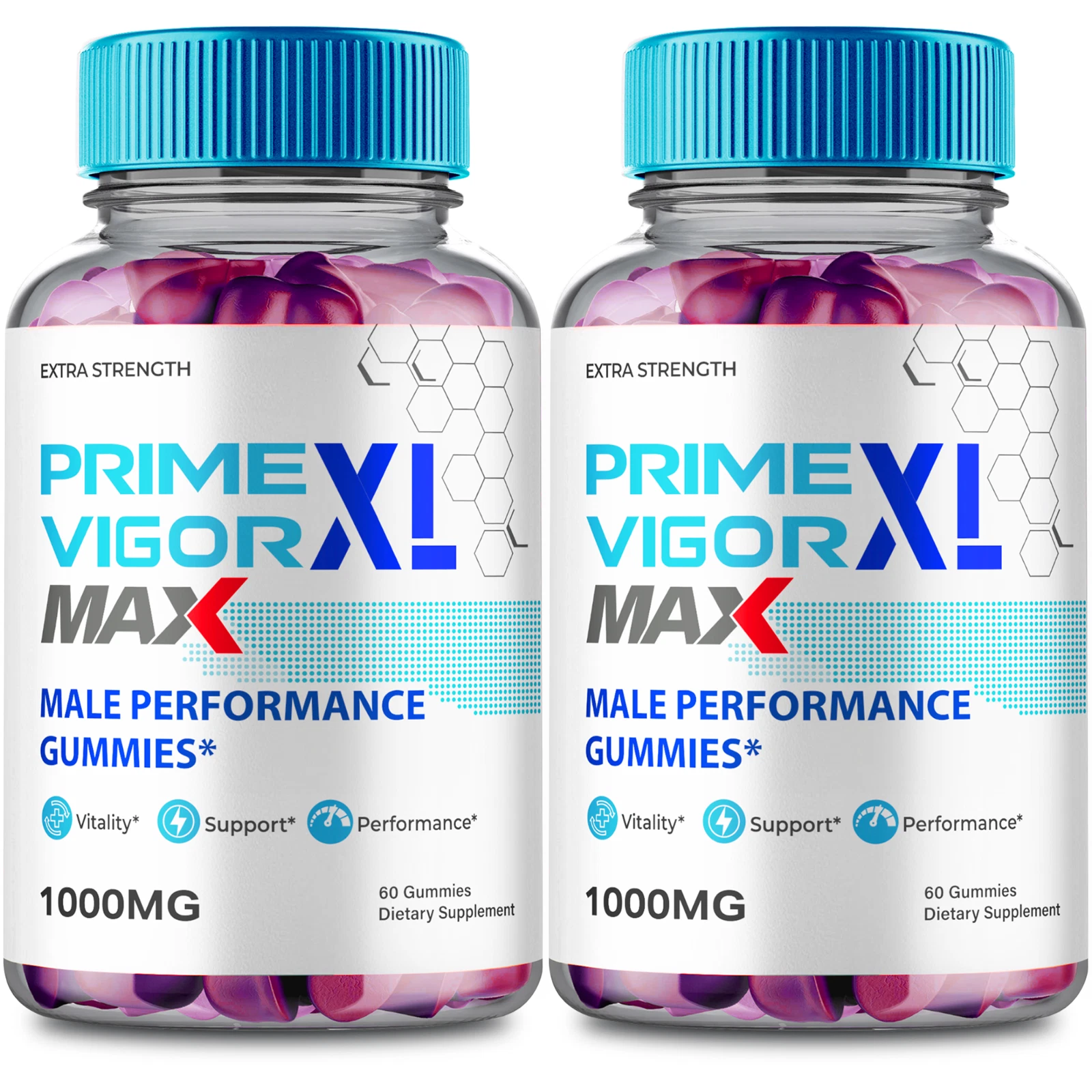 (2 Pack) Prime Vigor XL Men Gummies, Prime Vigor XL Male Performance Gummy