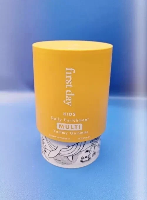 FIRST DAY Kids Daily Multivitamin Gummies A, D3, B6, B12, C, K2 Exp: 06/20/2026