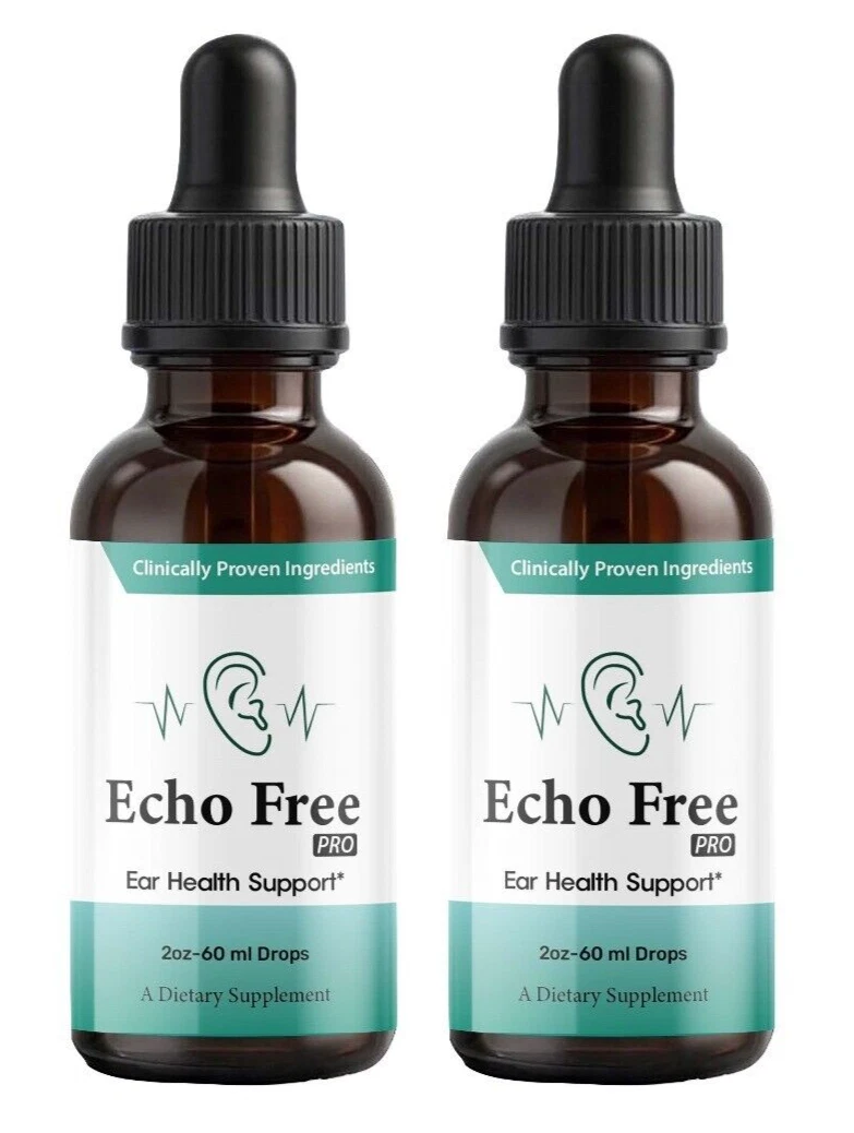(2 Pack) Echo Free Pro Healthy Ear Support – Echo Free Pro Liquid Drops