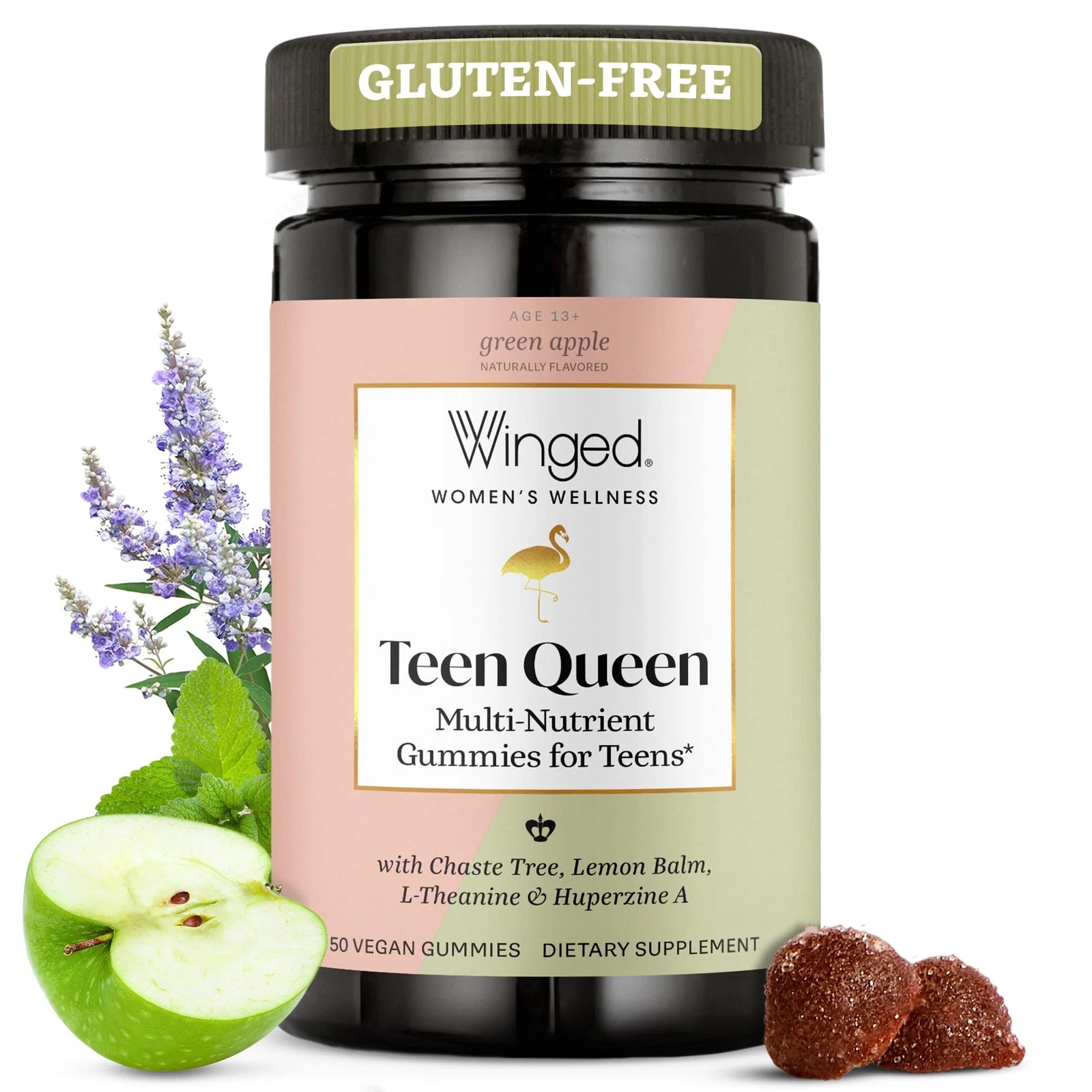 Winged Wellness Multivitamin Gummies for Teen Girls - Teen Vitamins for Mood & H