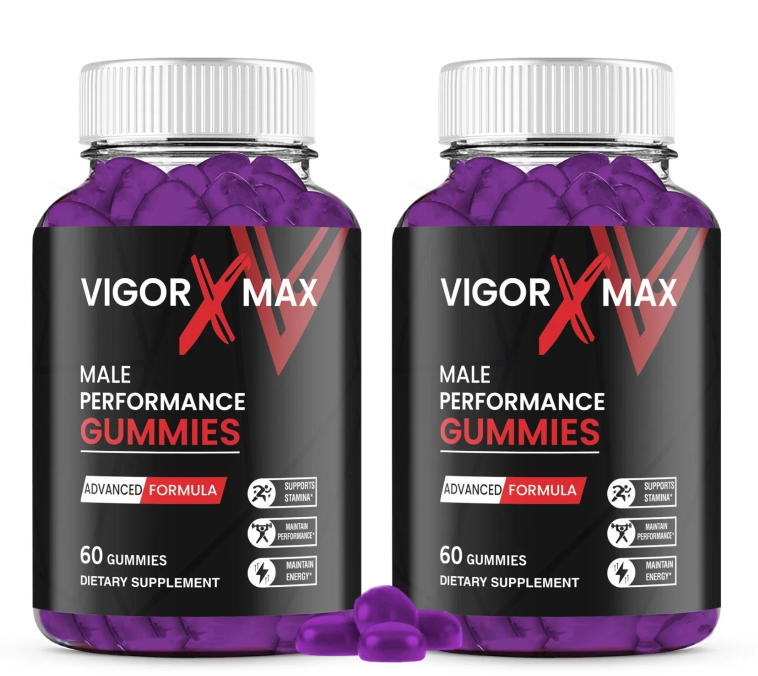 (2 Pack) Vigor X Max Gummies for Men, Vigor XMax Advanced Male Health Support