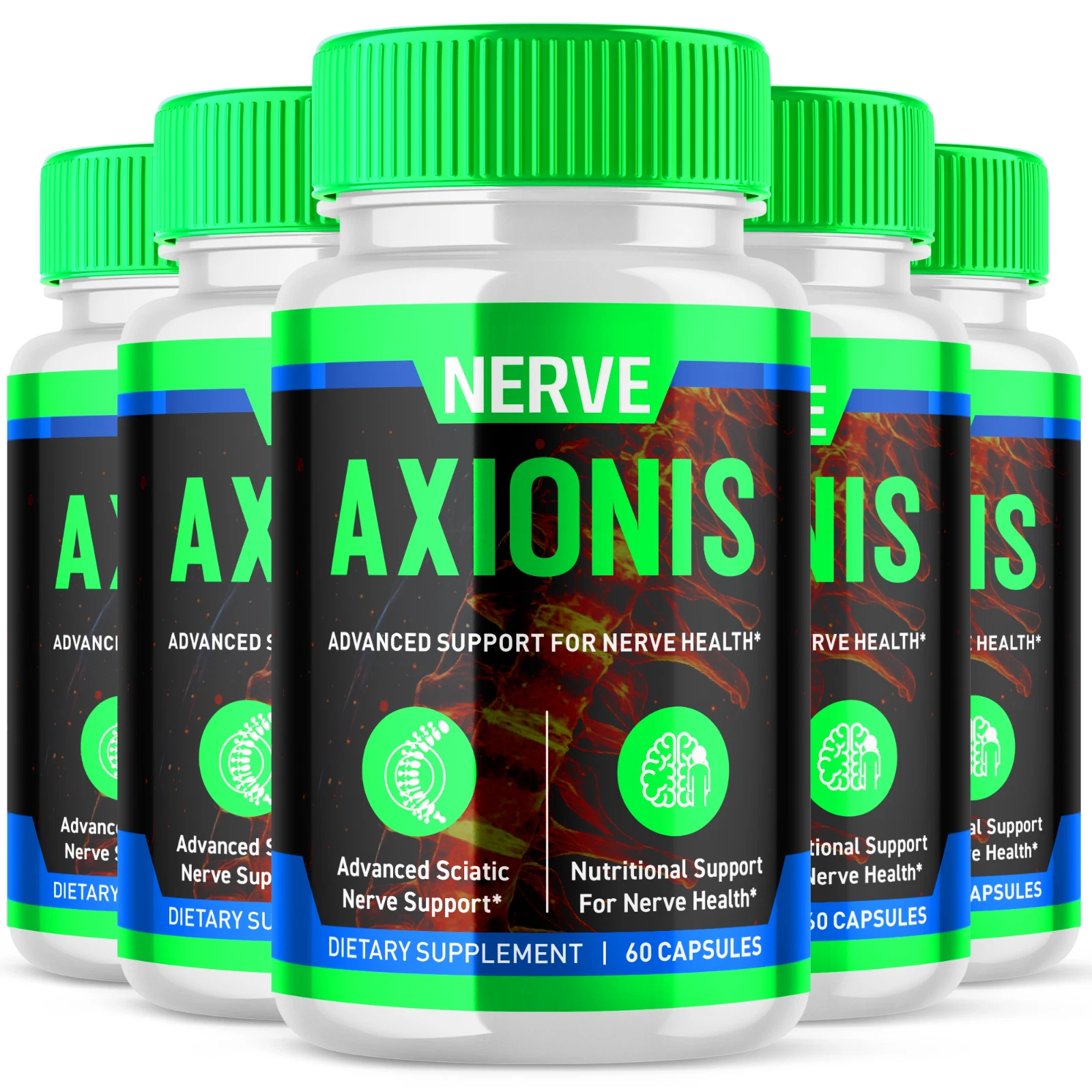 Axionis Advanced Nerve Support Formula Maximum Strength Vitamin 300 Capsules
