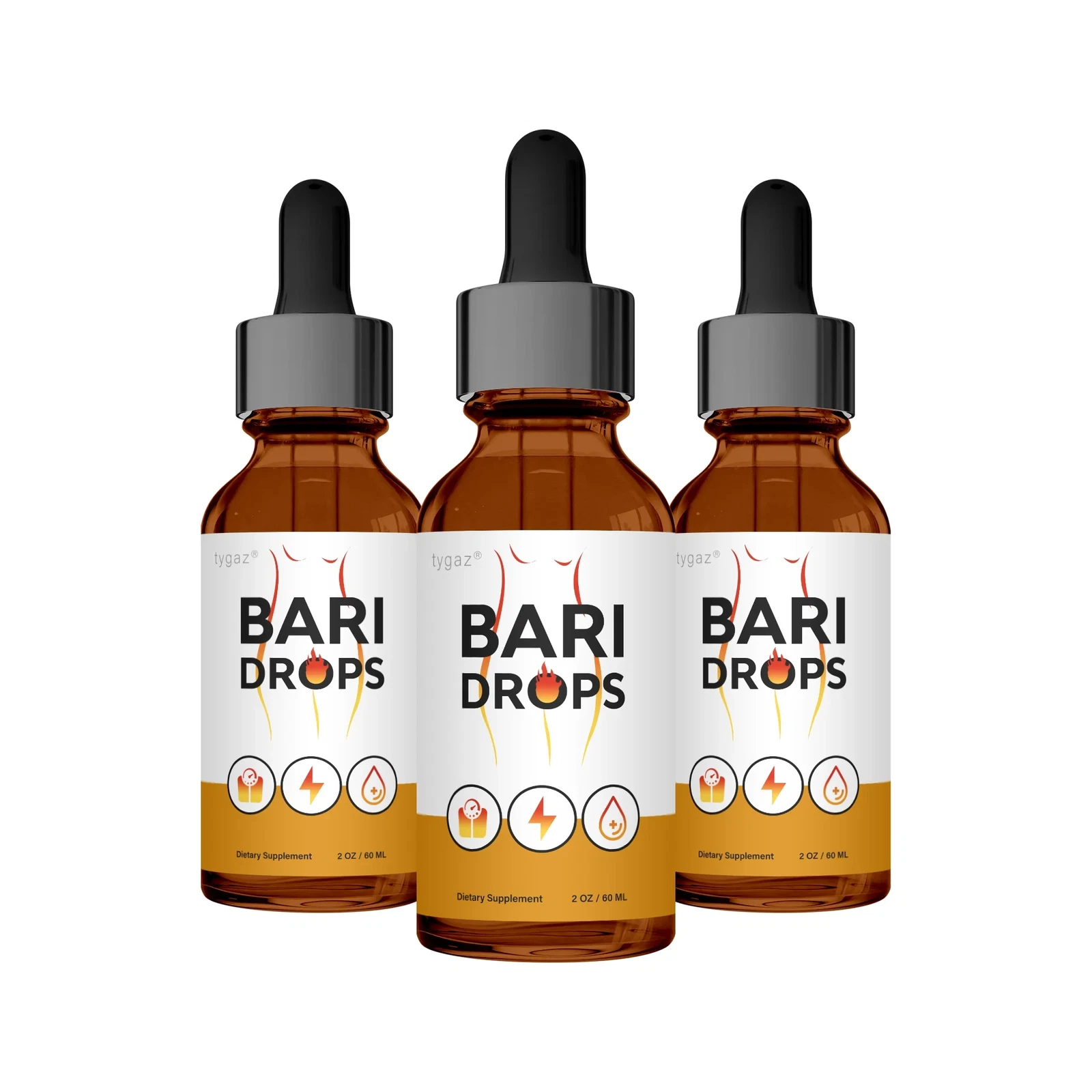 (3 Pack) Bari Drops - Bari Liquid Drops Supplement