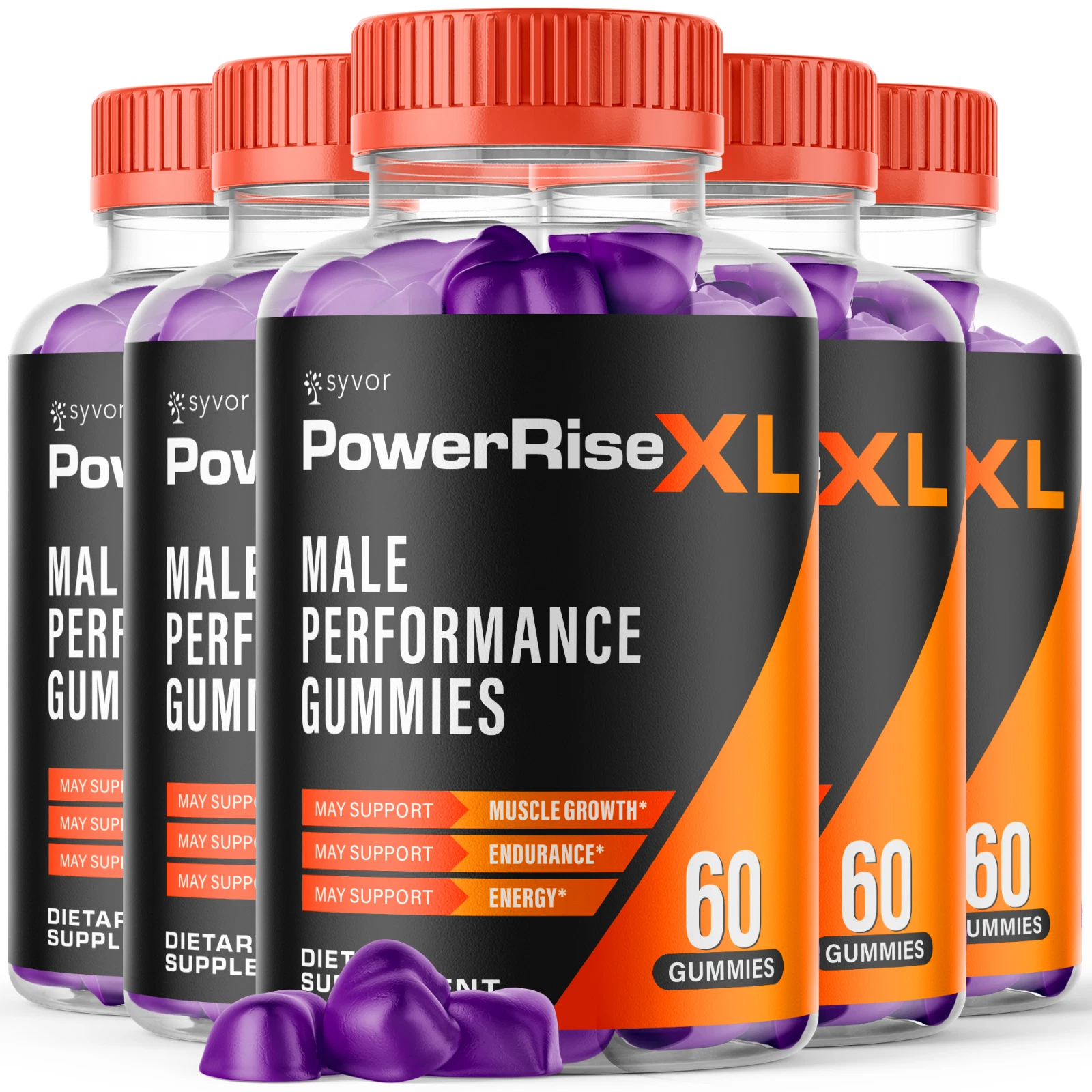 Power Rise XL Men's Gummies Advanced Pro Formula Chewable Supplement 300 Gummies